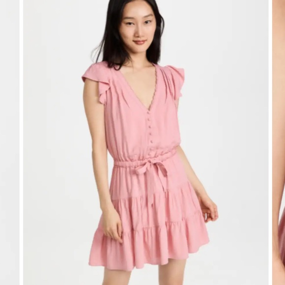 🟣 BOGO! Paige “Rosalee” Dress in Lipstick Pink - Picture 3 of 10